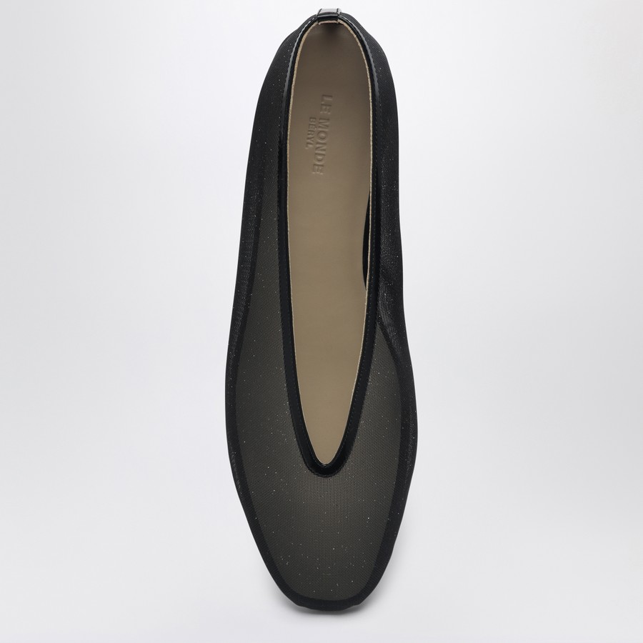 シューズ・サンダルその他 Le Monde Beryl Black glitter Luna slipper with net Le Monde Béryl Black glitter Luna slipper with net | TheDoubleF