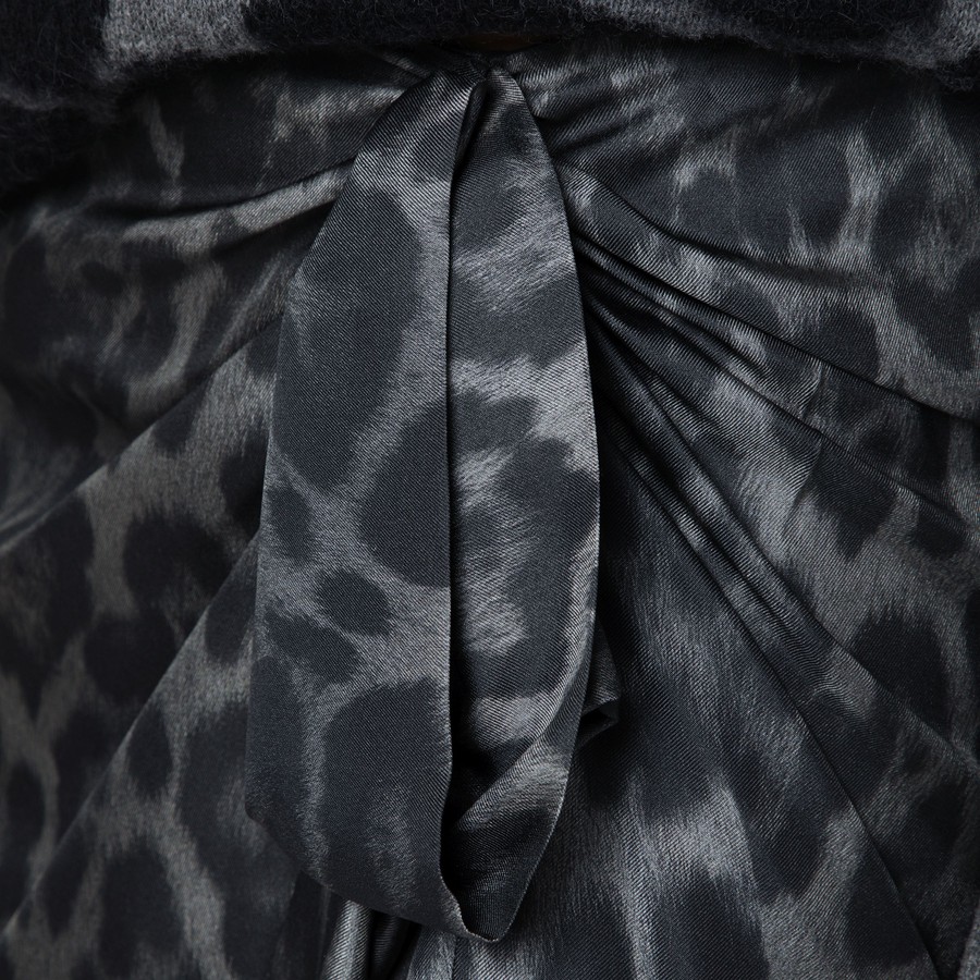 Stella McCartney Leopard midi skirt with knot | TheDoubleF