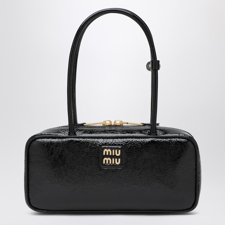 MiuMiu | 正規品/関税送料込み NAPLAK PATENT LEATHER BELT Miu Miu Patent-Leather Belt - Black | Editorialist