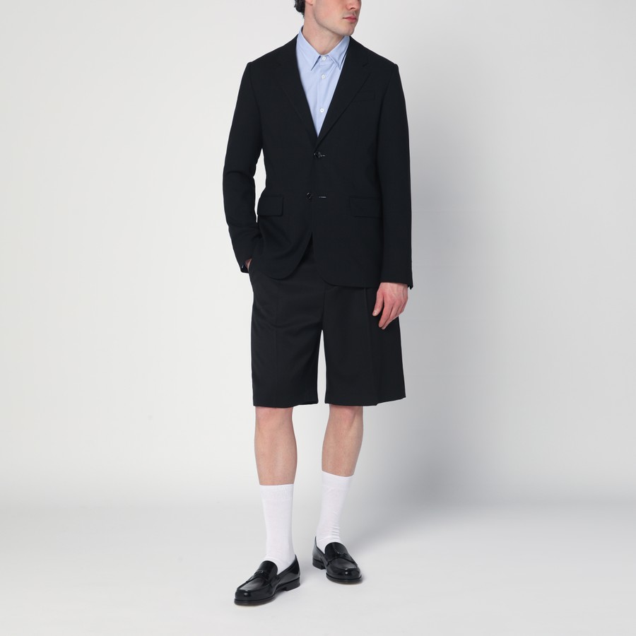 【関税&送料込】Ami Paris Black Single-Breasted Jacket In Wo Ami Paris Single-Breasted Jacket Black Wool | TheDoubleF