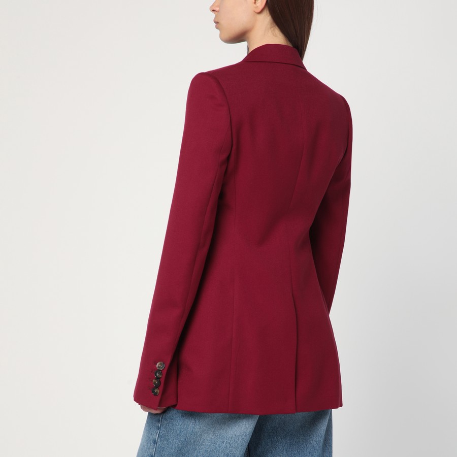 ジャケット STELLA MCCARTNEY SINGLE-BREASTED JACKET IN JAZZBERRY WOOL Stella McCartney Single-breasted jacket in jazzberry wool