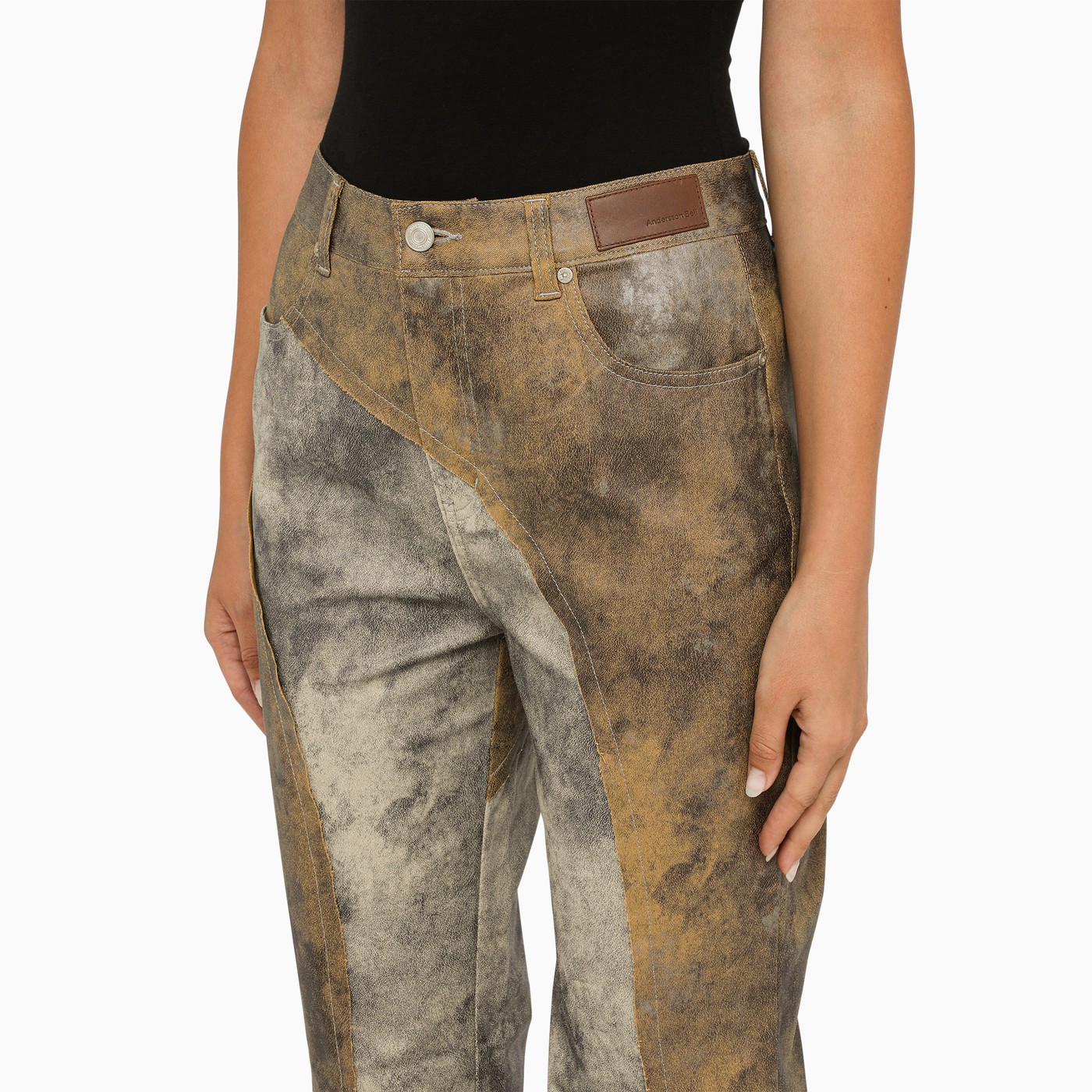 Andersson Bell Vintage twotoned cotton bellbottom jeans TheDoubleF