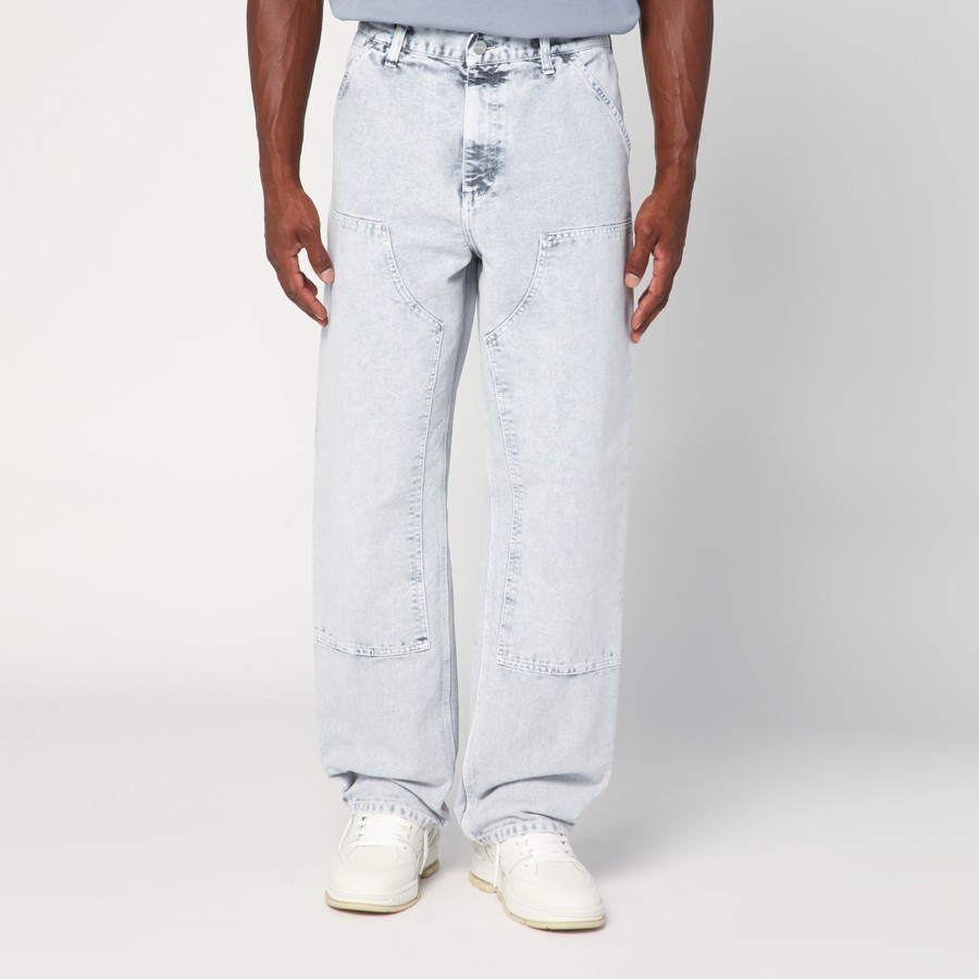 Carhartt WIP ダブルニー　ホワイト Carhartt WIP Carhartt Double Knee Cotton Trousers in White