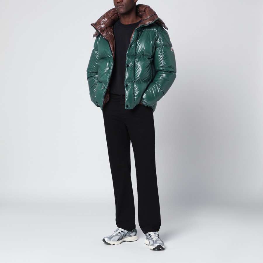 Moncler Piumino verde in nylon laqué TheDoubleF