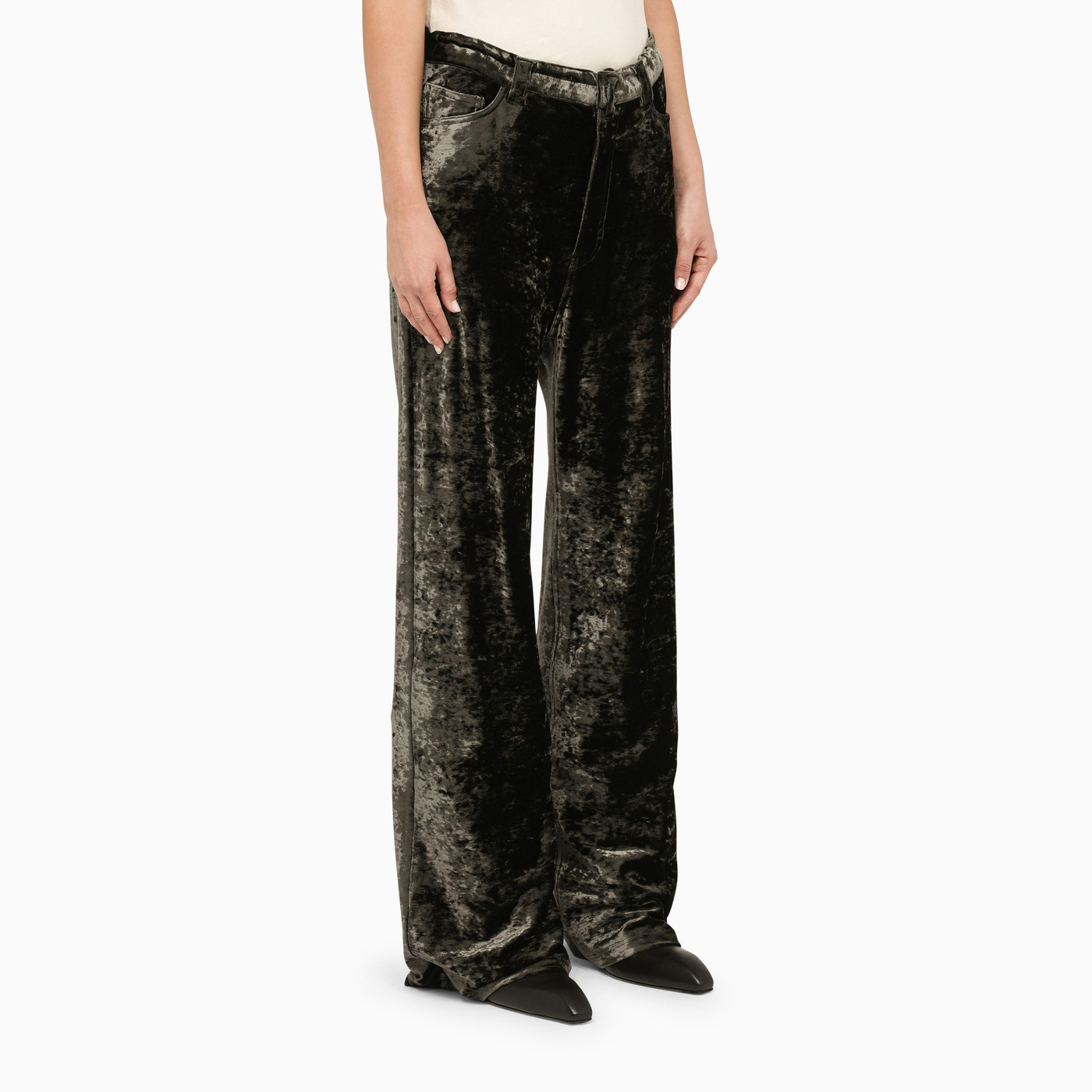 balenciaga pants gold
