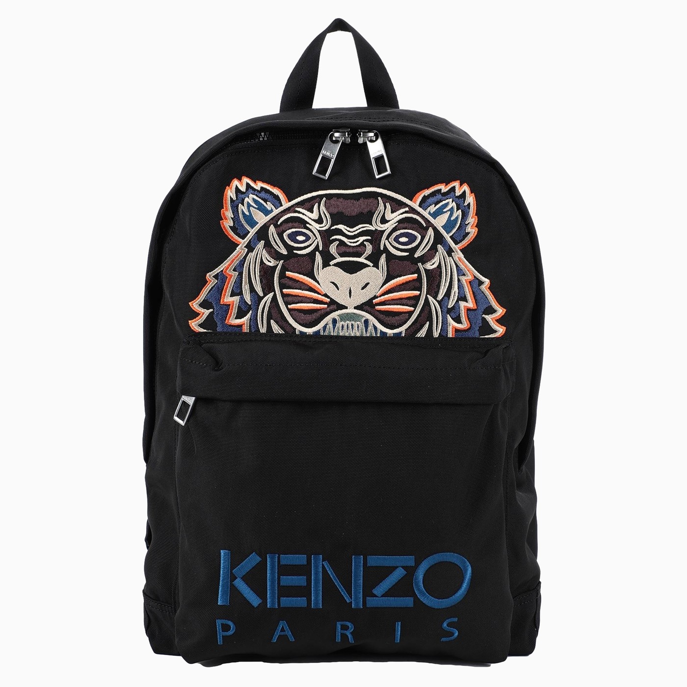 KENZO Black backpack with tiger embroidery TheDoubleF