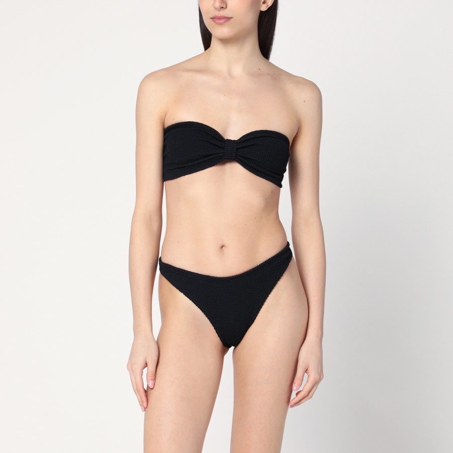 ビキニ HUNZA G Women Swimsuit 93741 BGINACON 92641 Black Hunza G - Bonnie Swimsuit - Black