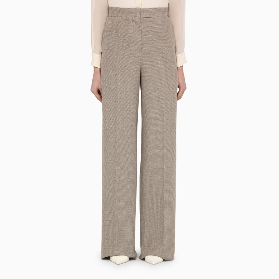 ボトムスその他 Max Mara Clay-coloured cotton palazzo pants Max Mara Clay-coloured cotton palazzo pants | TheDoubleF