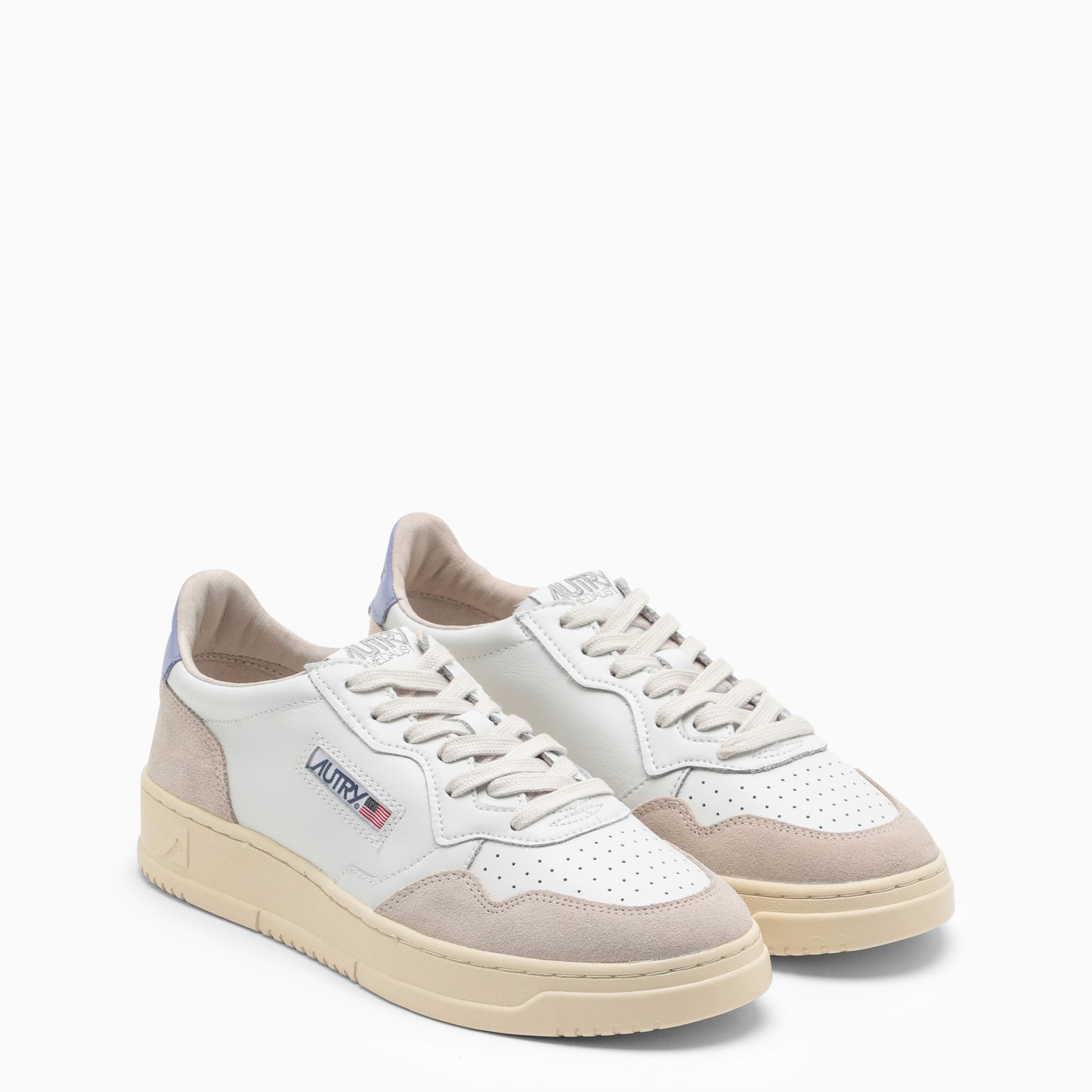 AUTRY Medalist white/lavender leather trainer TheDoubleF AUTRY Medalist white/lavender leather trainer TheDoubleF