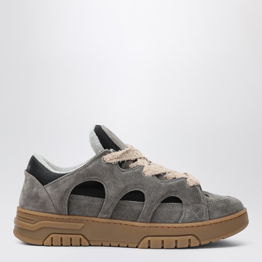Santha Sneaker Model gris asphalte en suède TheDoubleF