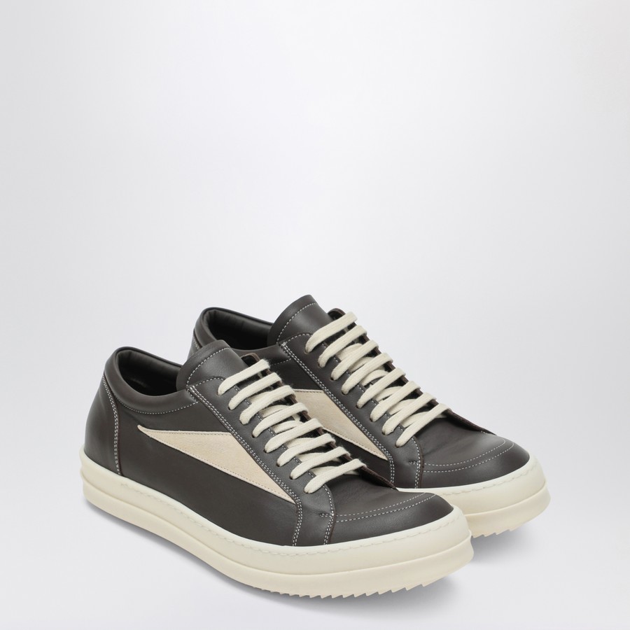 Rick Owens Dust grey/milk white Vintage sneakers | TheDoubleF