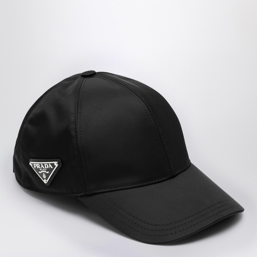 Prada Black nylon baseball cap | TheDoubleF