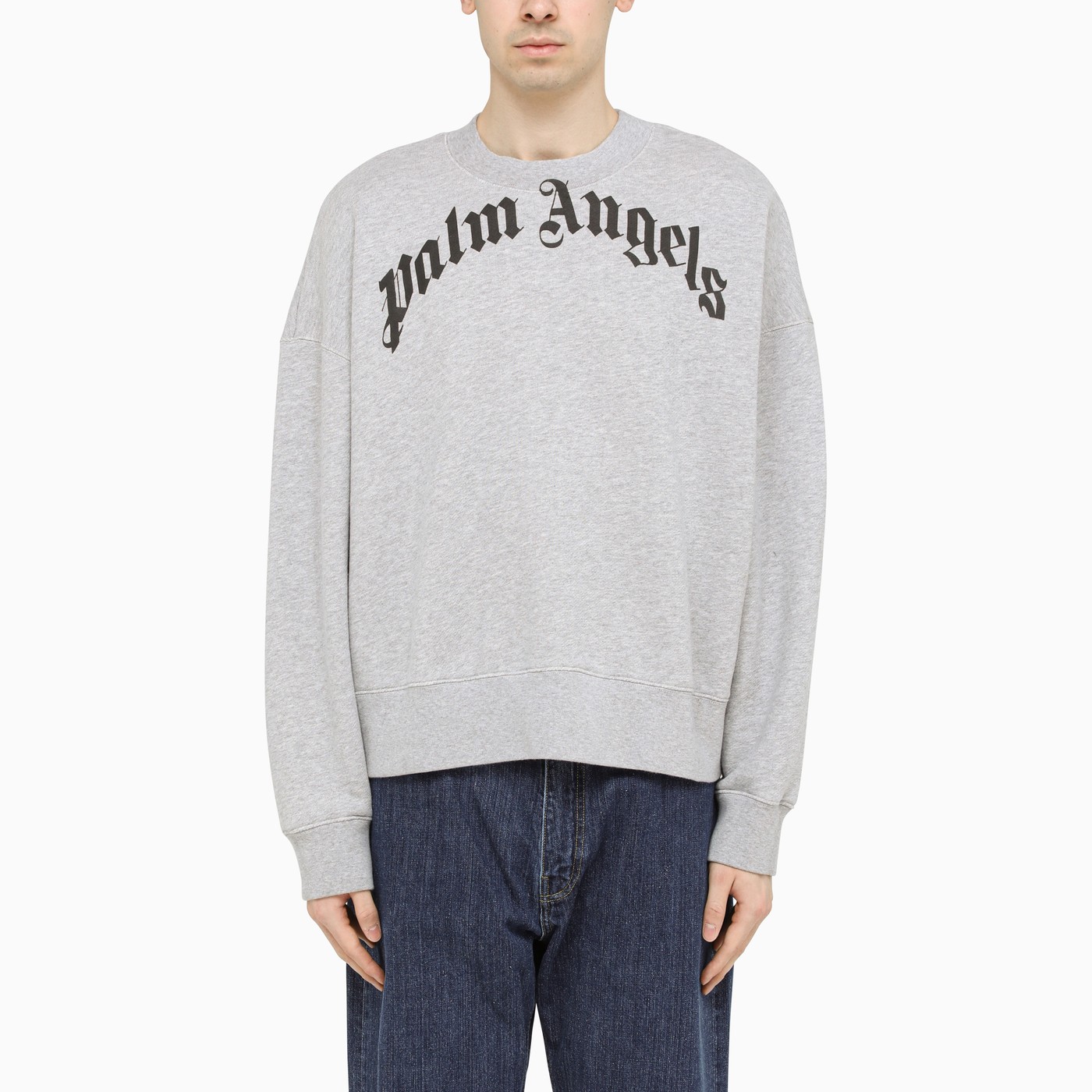 Palm angels crewneck sweatshirt clearance