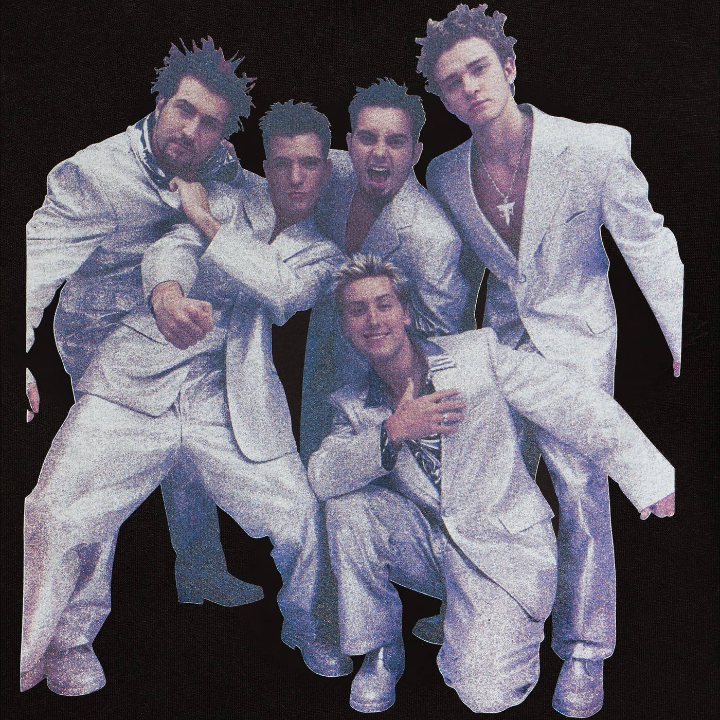 1989 STUDIO Nsync Y2k black cotton Tshirt TheDoubleF