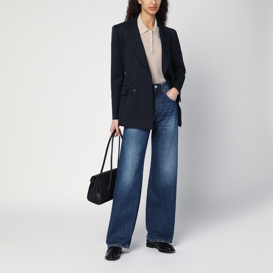 ボトムスその他 DEPARTMENT 5 Wide-leg Pop blue jeans with washed effect DEPARTMENT 5 Wide-leg Pop blue jeans with washed effect