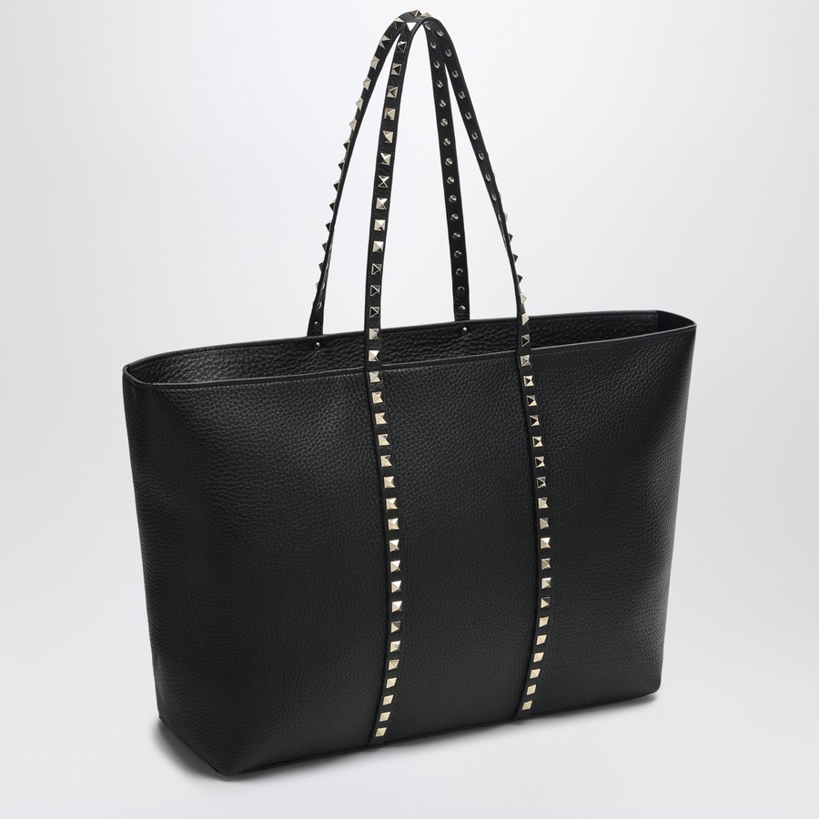 【Valentino】ROCKSTUD TOTE◆6W2B0R04VSF Valentino Garavani Rockstud medium tote bag in black leather