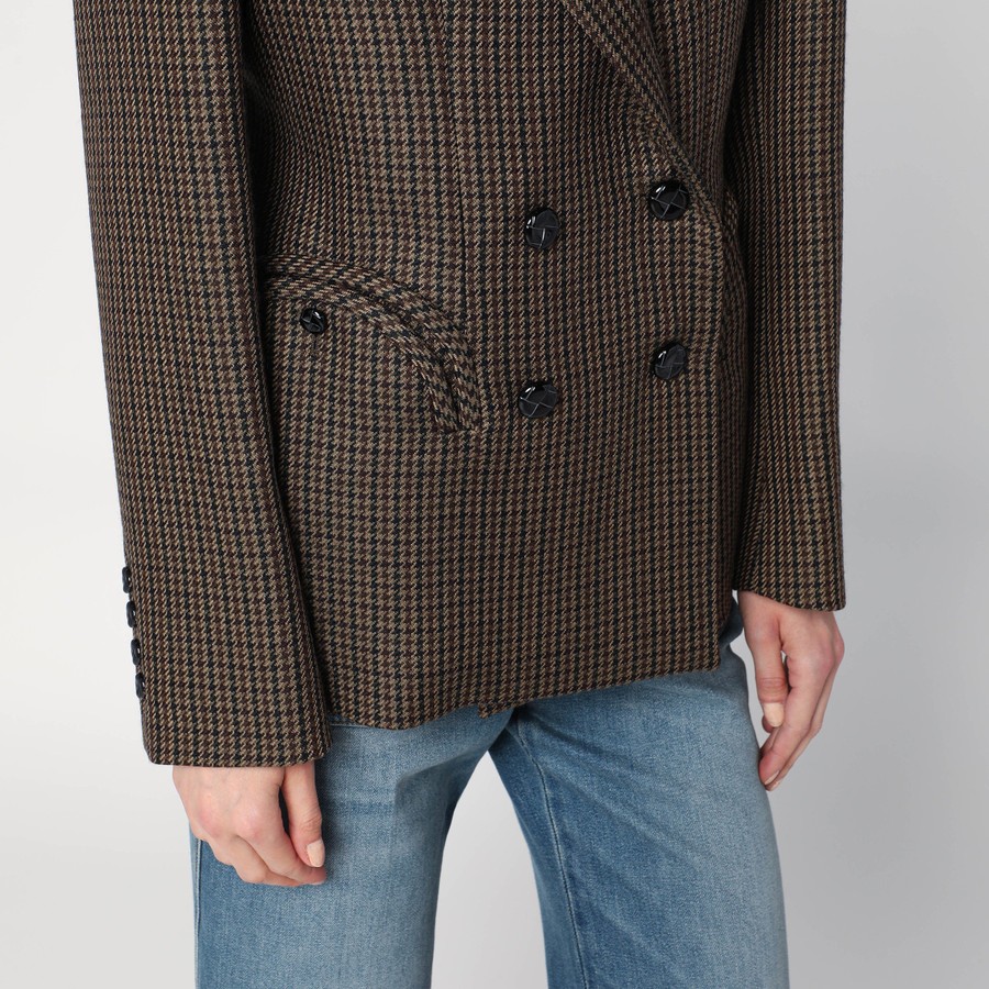 ジャケット Blaze Milano Brown wool pied de poule double-breasted blazer Blazé Milano Brown wool pied de poule double-breasted blazer
