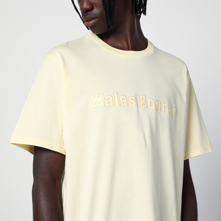 Tシャツ・カットソー WALES BONNER Men T Shirts UA24JE29JE07 Yellow Wales Bonner Organic cotton light yellow T-shirt | TheDoubleF