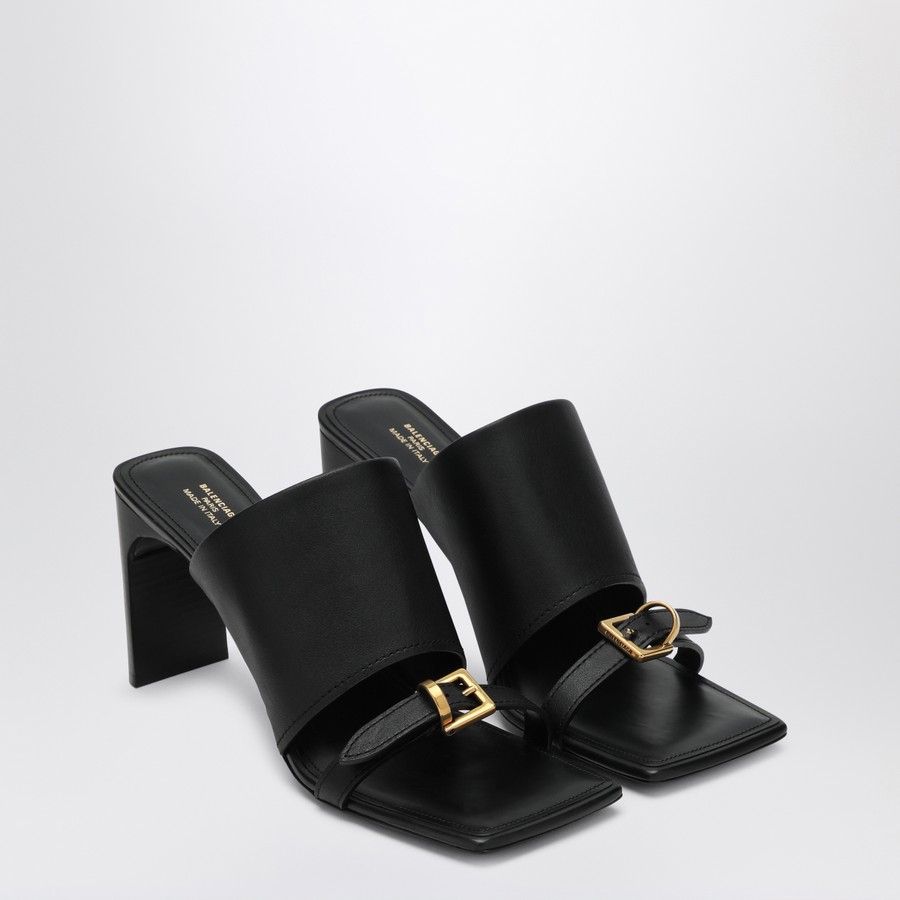 Balenciaga Black leather Bel Air sandals | TheDoubleF