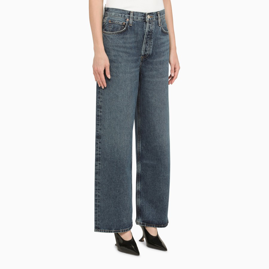 AGOLDE Dark blue denim balloon jeans | TheDoubleF
