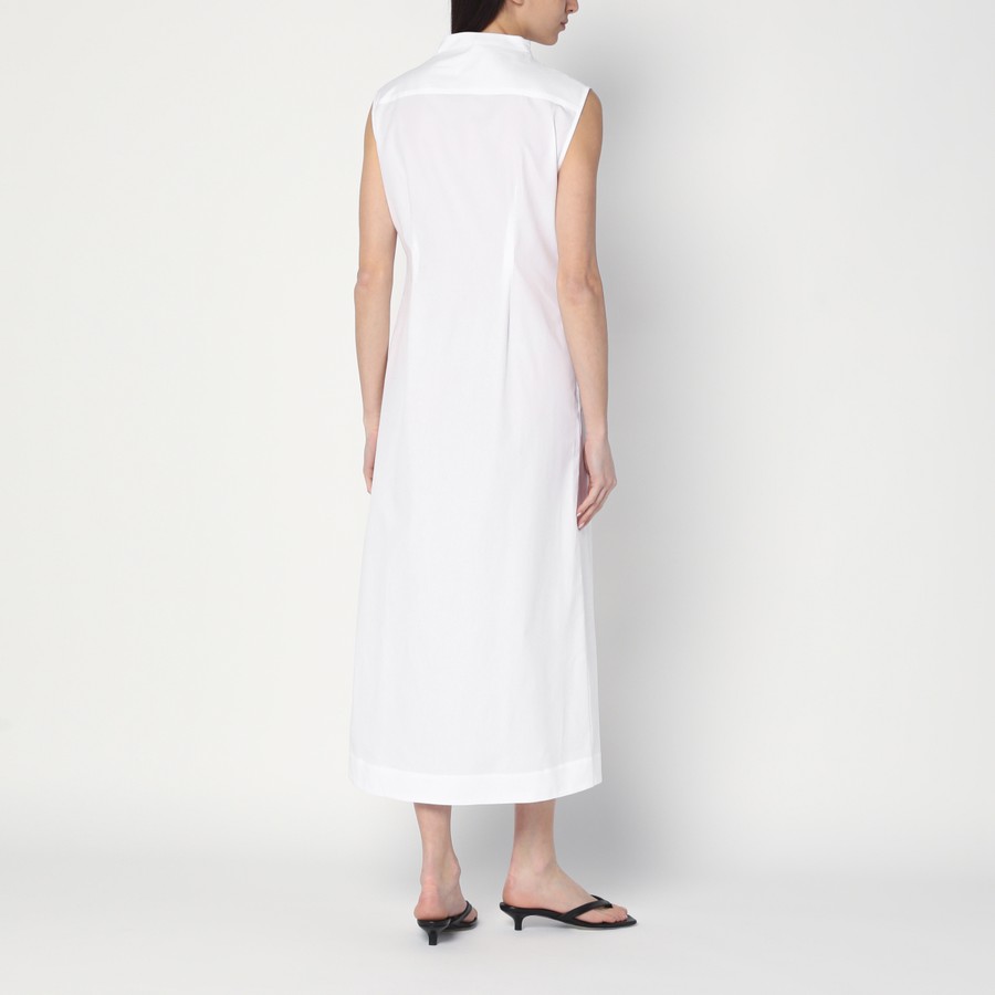 Loulou Studio White shirt dress in cotton | TheDoubleF