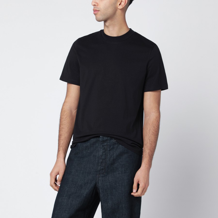 JIL SANDER 黒 Tシャツ Jil Sander ジップディテール Tシャツ | ブラック | FARFETCH JP