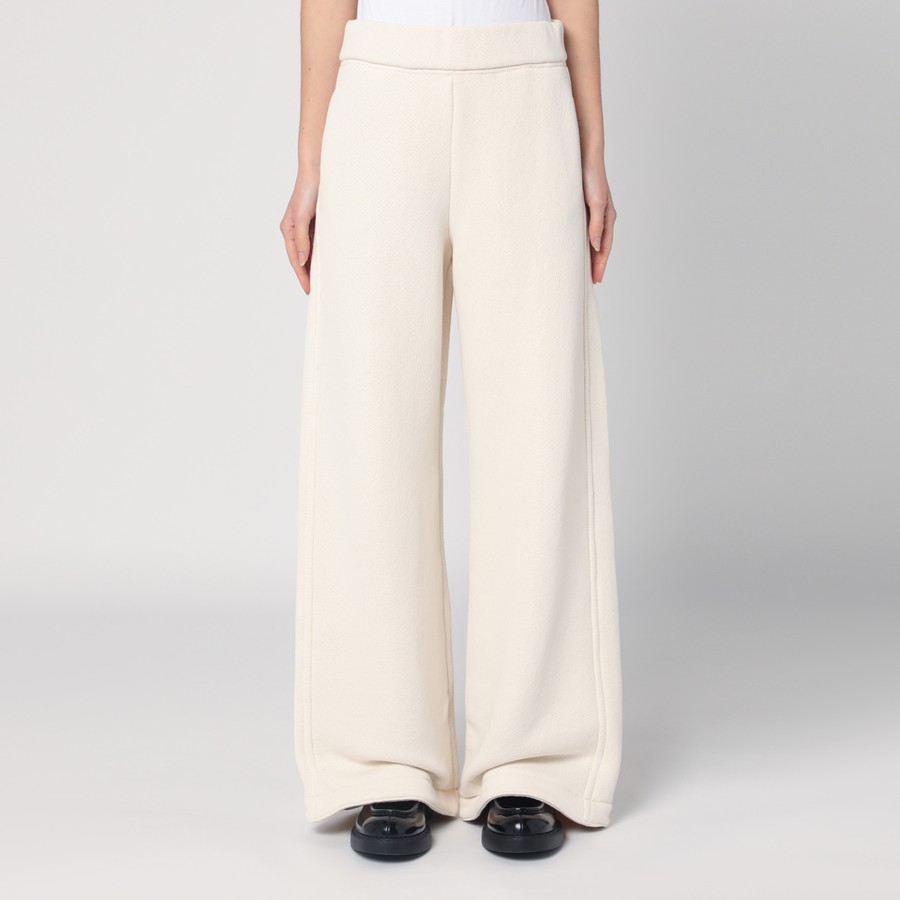 パンツ MAX MARA Women Straight Pants TAYCO 001 WHITE Max Mara White cotton and silk pants | TheDoubleF