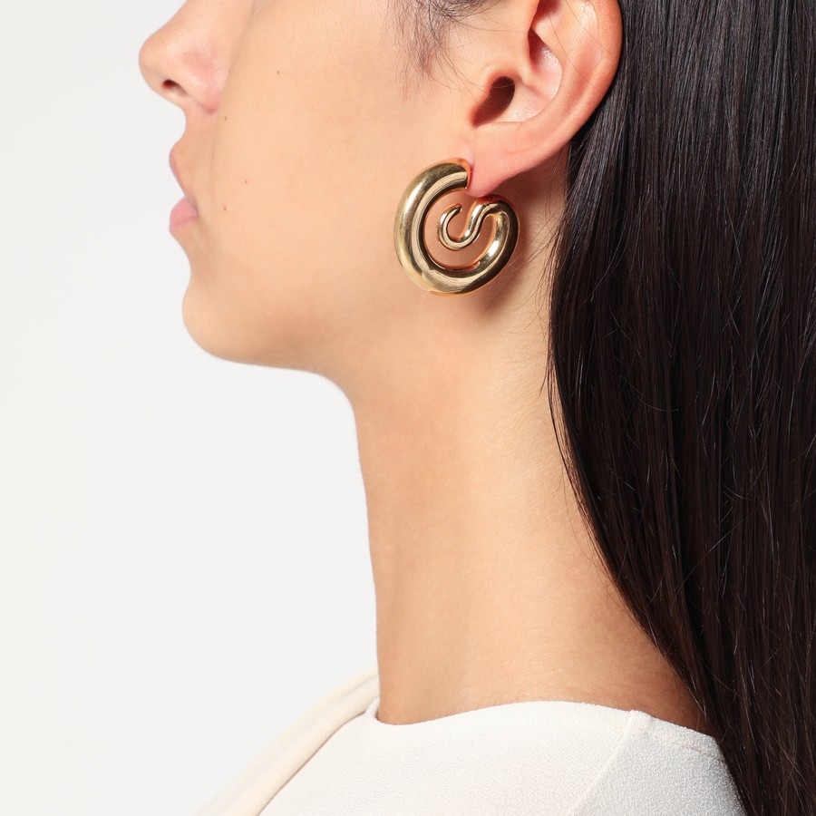 【関税込み】Panconesi ゴールド スモール Serpent フープピアス Panconesi Small gold Serpent Hoops earrings | TheDoubleF