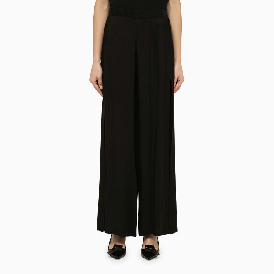 ボトムスその他 Federica Tosi Black viscose palazzo trousers Federica Tosi Black viscose palazzo trousers | TheDoubleF