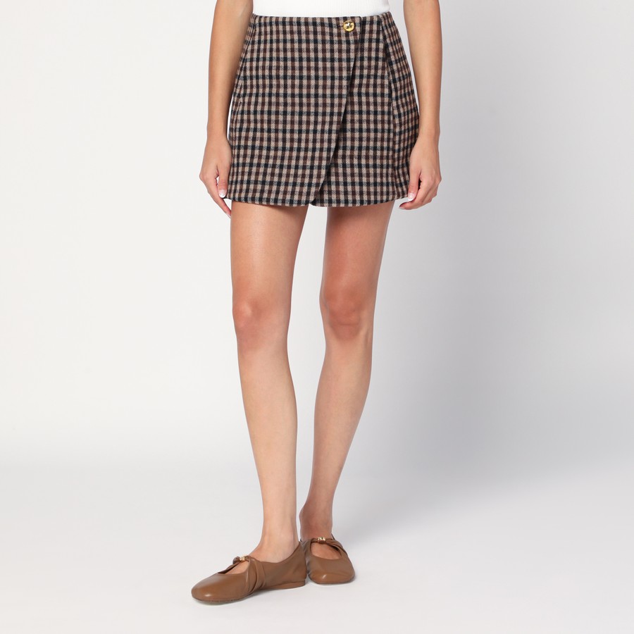 【関税&送料込】Ganni Mini Skirt With Check Pattern GANNI Mini skirt with check pattern | TheDoubleF