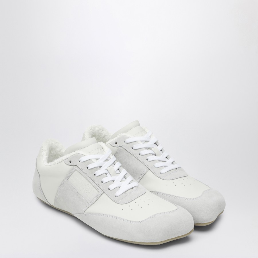 MM6 Maison Margiela White leather and suede sneaker | TheDoubleF