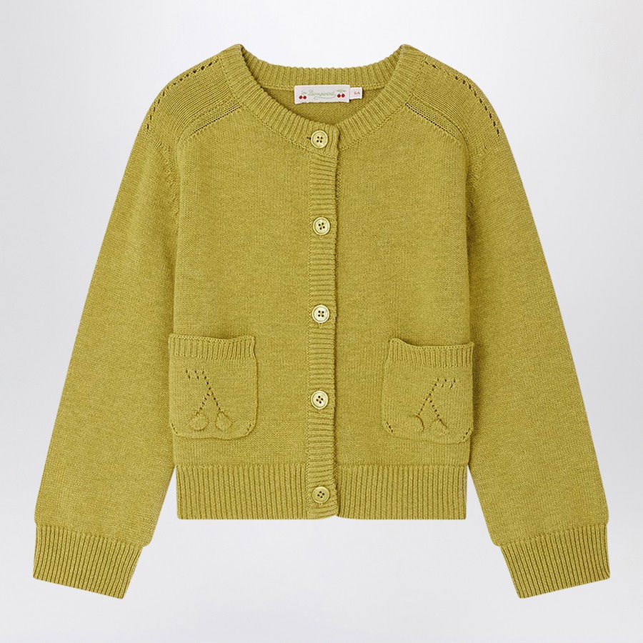 Bonpoint Pistachio green Elisea cardigan | TheDoubleF