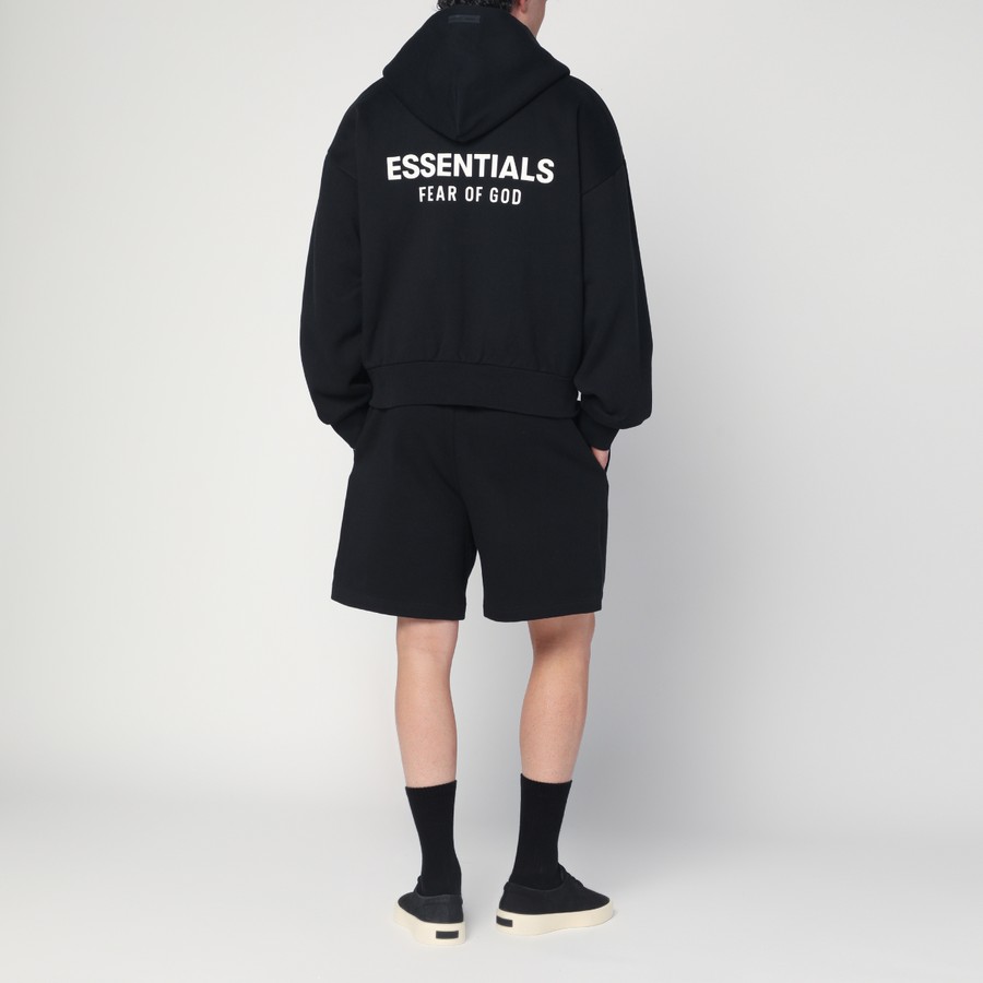 スウェット・トレーナー FEAR OF GOD ESSENTIALS BLACK FLEECE COTTON SWEATSHIRT Fleece Crewneck - Black | ESSENTIALS | Fear of God