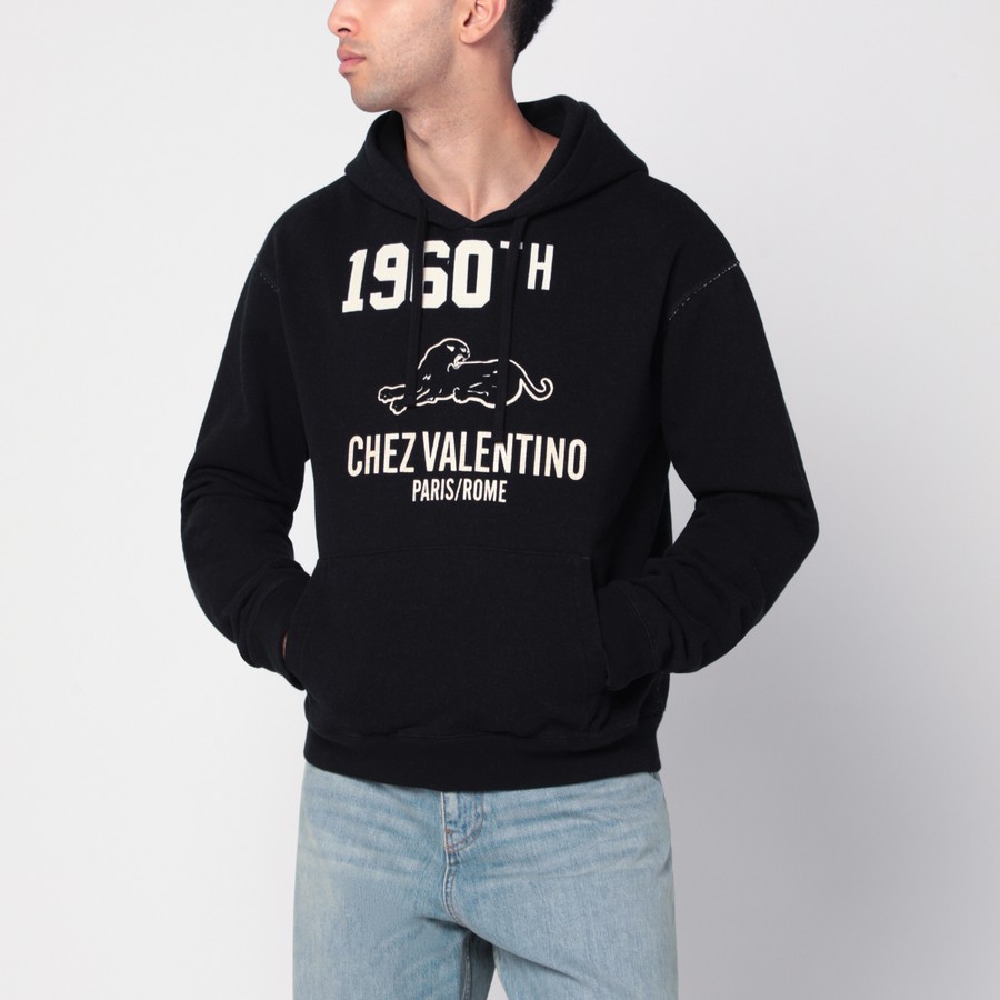 パーカー・フーディ 25FW VALENTINO 1960 Chez 7V3MF29MB1M9RA Valentino Sweater 1960 Chez Valentino black | TheDoubleF