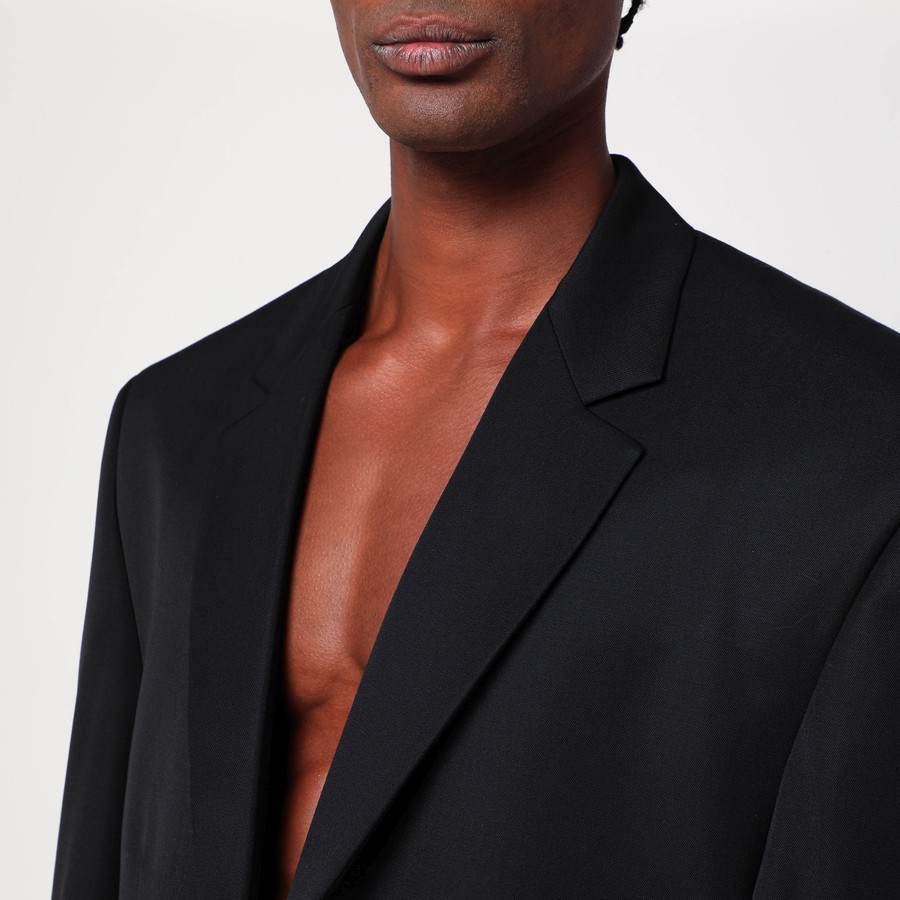 ジャケット   Black single-breasted jacket 3d192c36f90500642ae055fc5ae38b