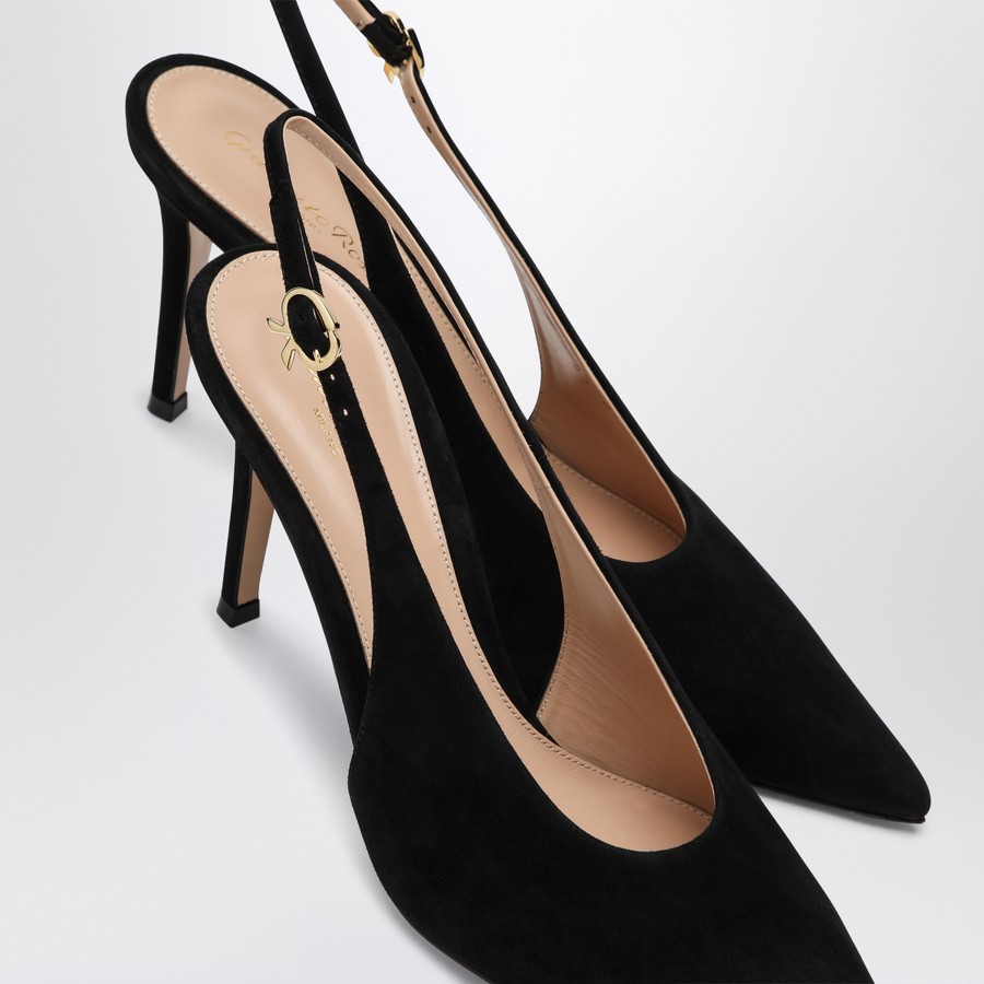 シューズ・サンダルその他 GIANVITO ROSSI Woman High heel shoes Black G9553955RICNUI GIANVITO ROSSI Wondy 95 velvet slingback pumps | THE OUTNET