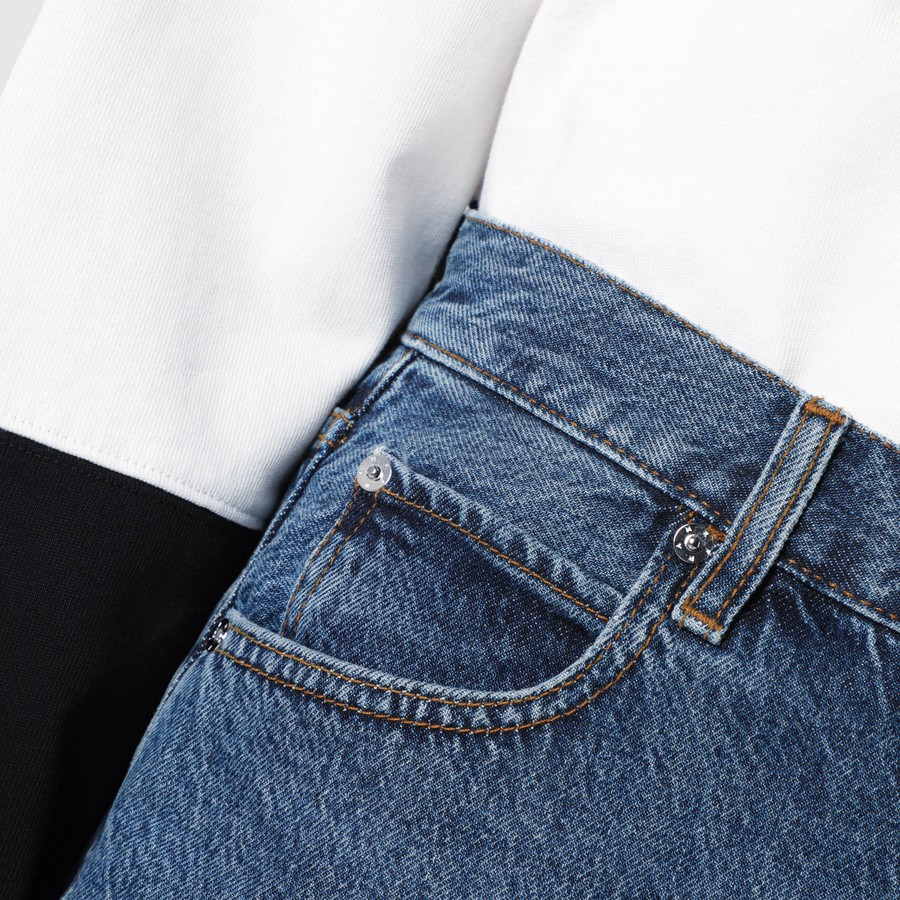 ショートパンツ FRAME Women Shorts  Burmudas WP25DSTB03DE Blue Frame Blue bermuda shorts in regenerated denim | TheDoubleF