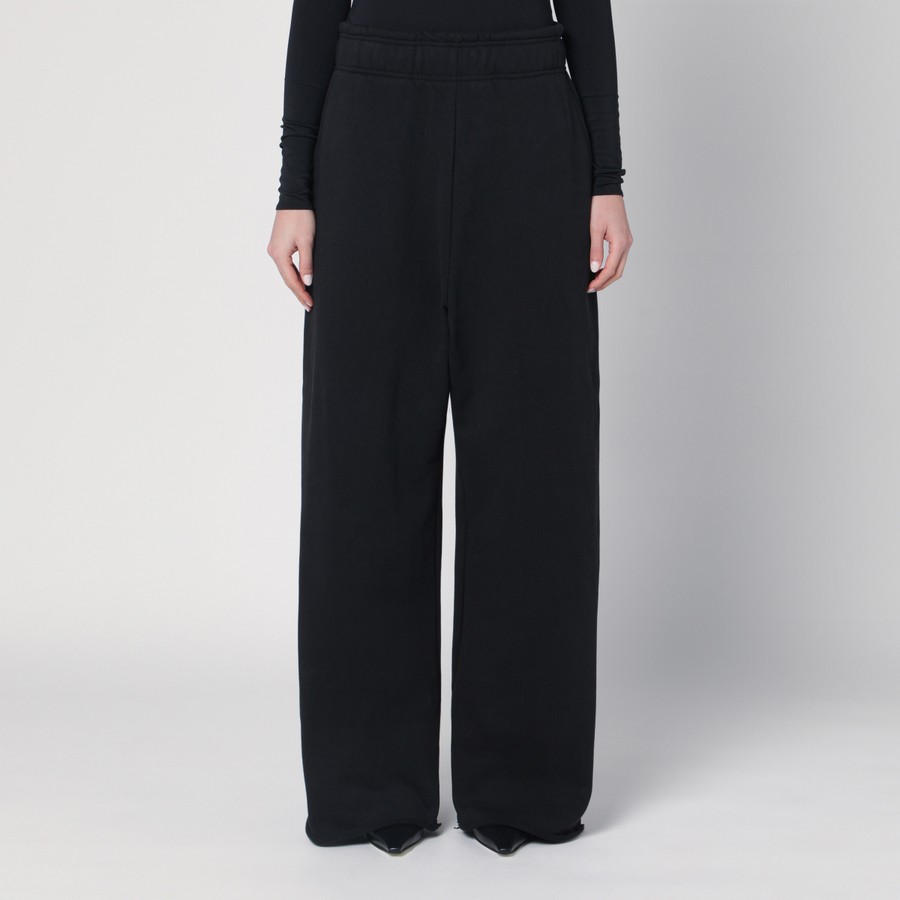 パンツ ENTIRE STUDIOS Women Straight Pants ES2546BL BLACK Faux leather straight pants in black - Entire Studios