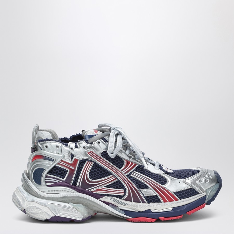 Balenciaga Sneaker Runner silver/blue/red | TheDoubleF