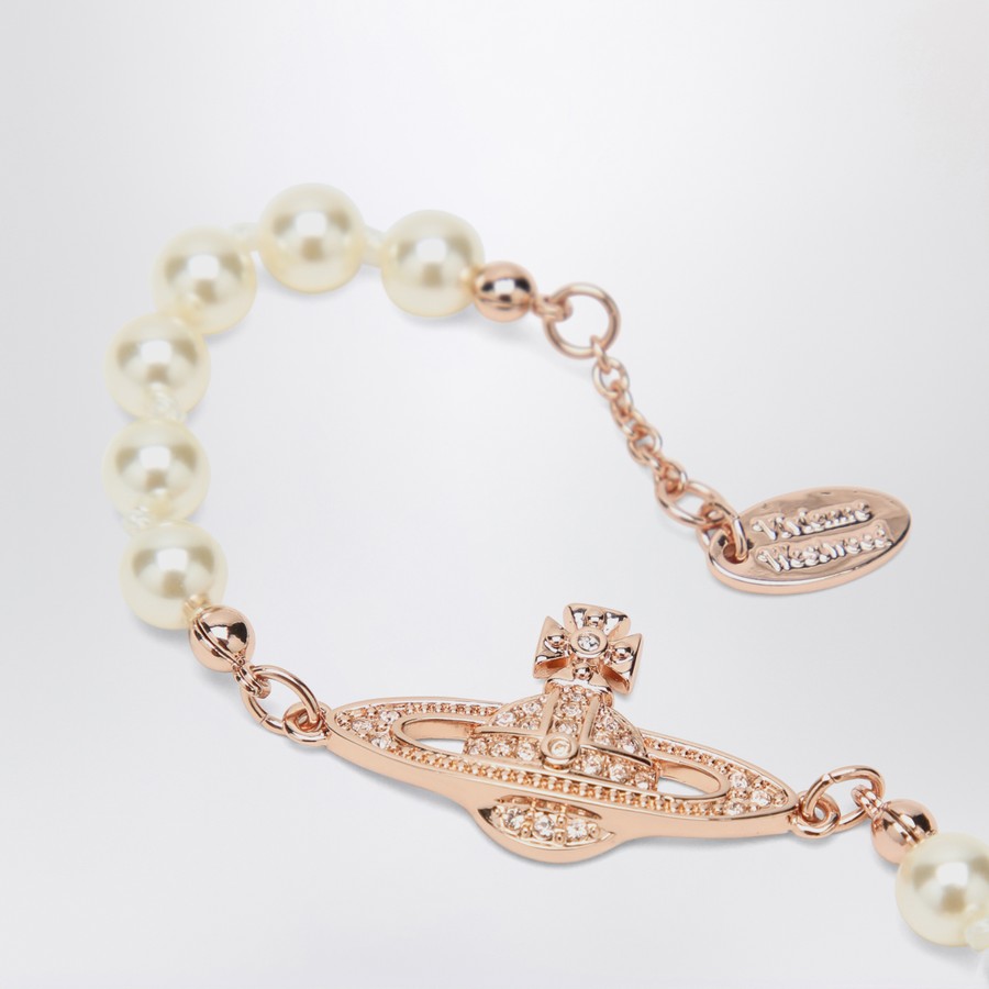 アクセサリーその他 Vivienne Westwood Mini Bas Relief Chain Bracelet in rose gol Vivienne Westwood MINI BAS RELIEF Bracelet Rose Gold | eBay