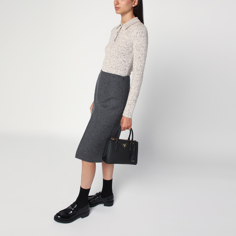 ハンドバッグ PRADA SMALL BLACK GALLERIA HANDBAG Prada Small black Galleria handbag | TheDoubleF