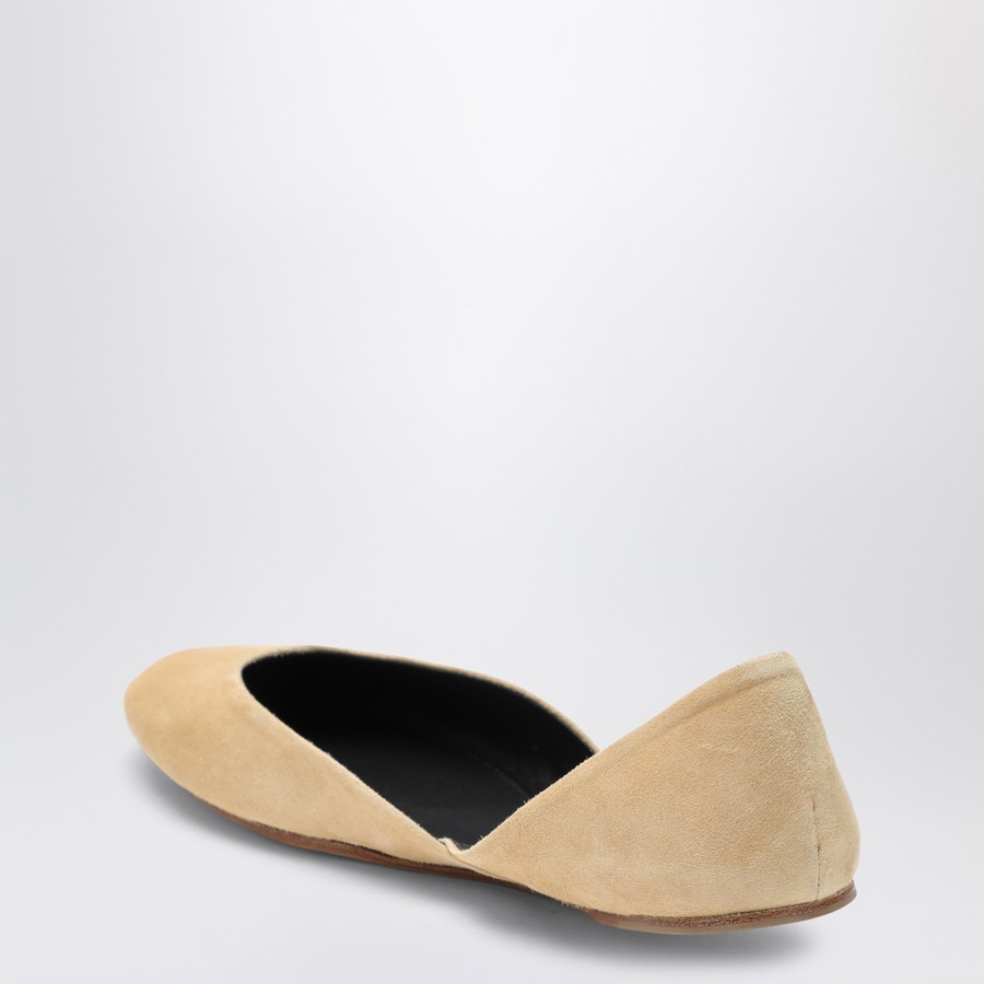 The Row Gemma Ballet Slipper beige suede | TheDoubleF