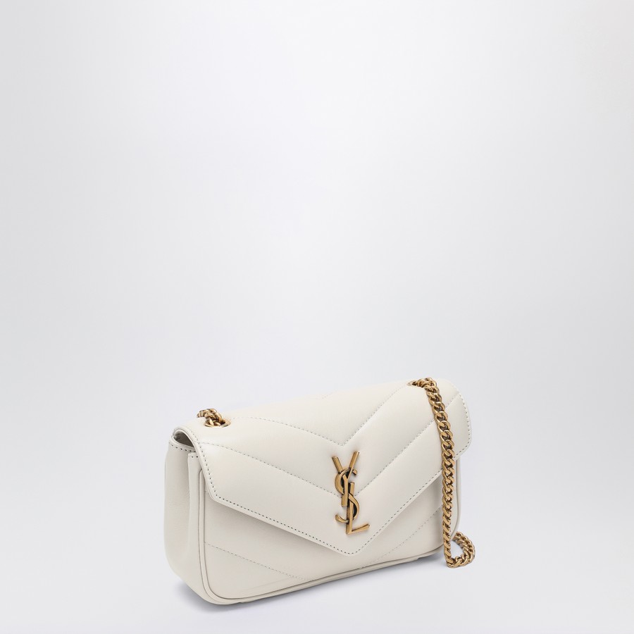 VIP【関税送料無料】希少 SAINT LAURENT CREAM LEATHER BAG Saint Laurent LouLou mini Cream Soft leather bag | TheDoubleF