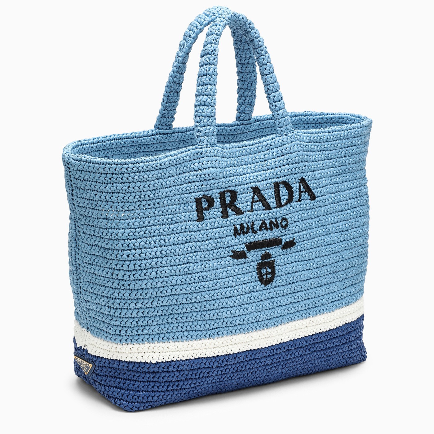 Prada Light blue raffia bag TheDoubleF