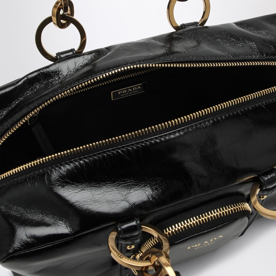 Prada Medium black leather Dangle bag | TheDoubleF