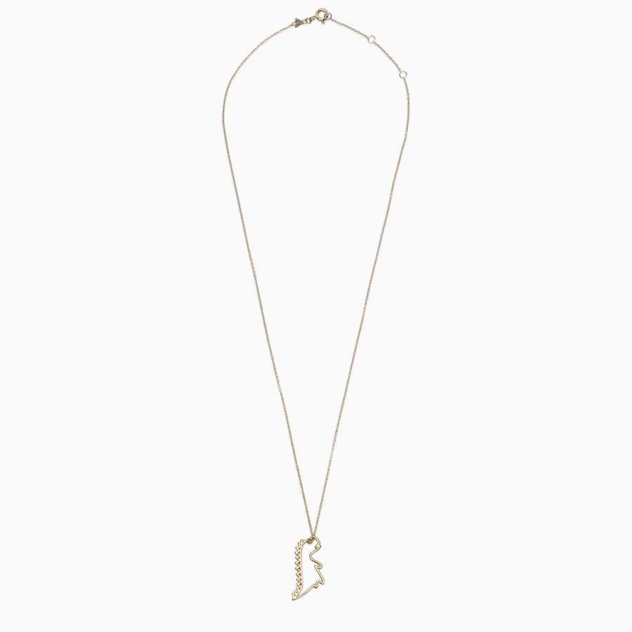 Dino Esmeralda gold necklace