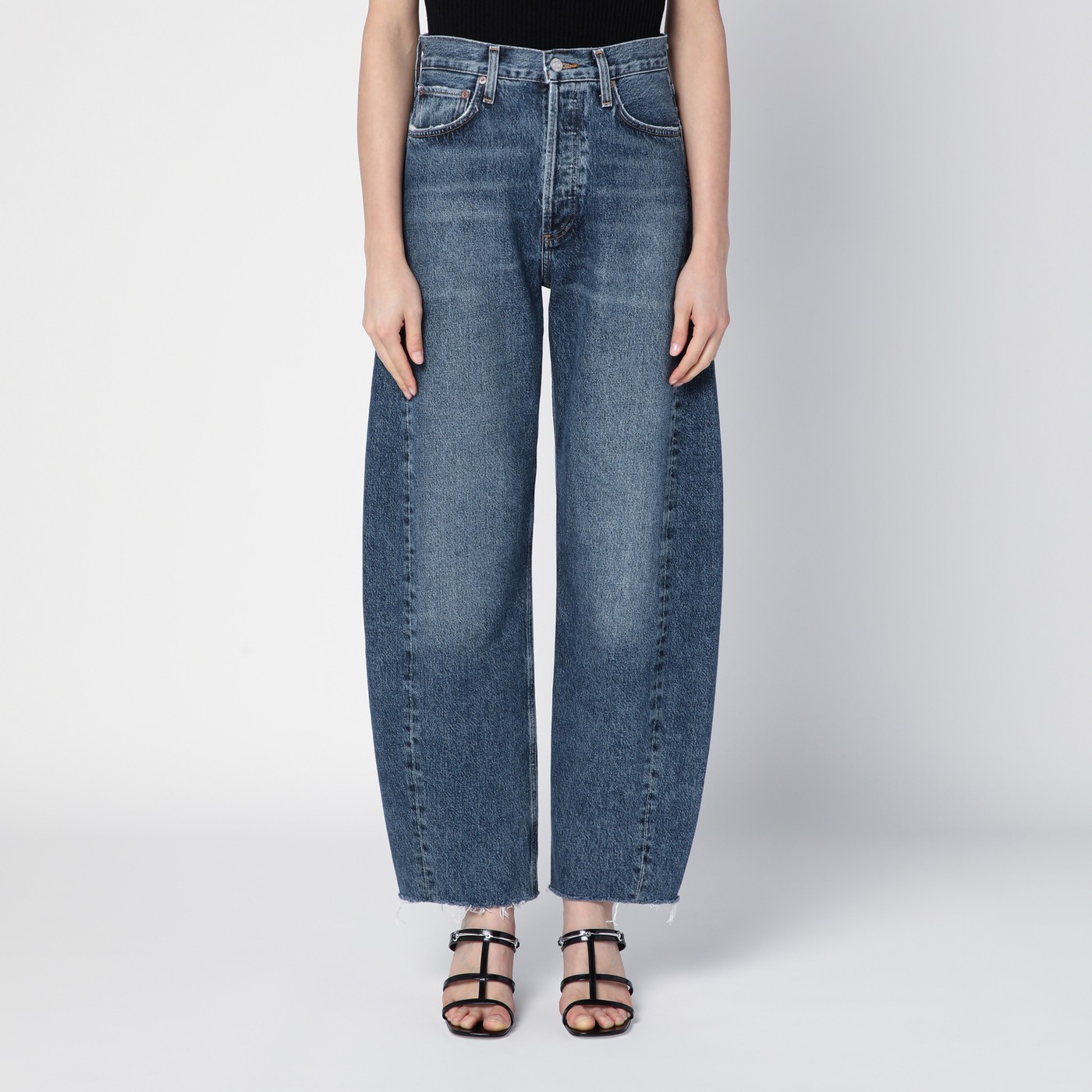 AGOLDE Blue denim balloon jeans | TheDoubleF
