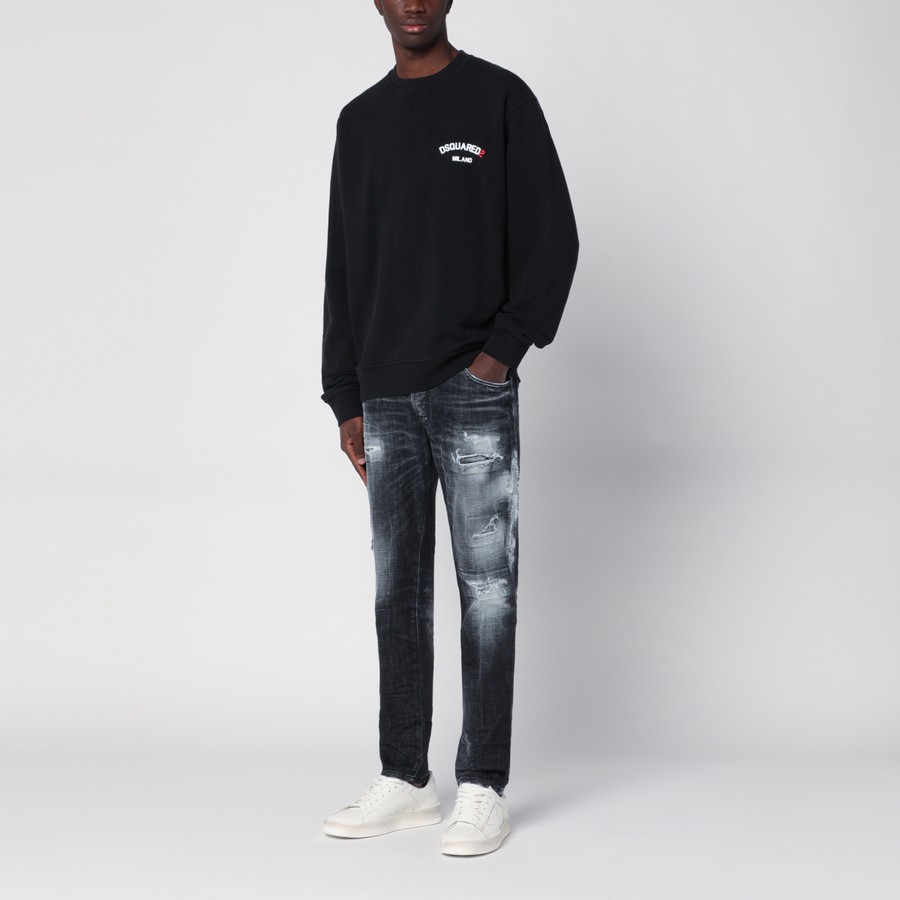 【関税&送料込】Dsquared2 Black Cotton Sweatshirt With Logo S79GU0133S25516_900-2_650x.jpg