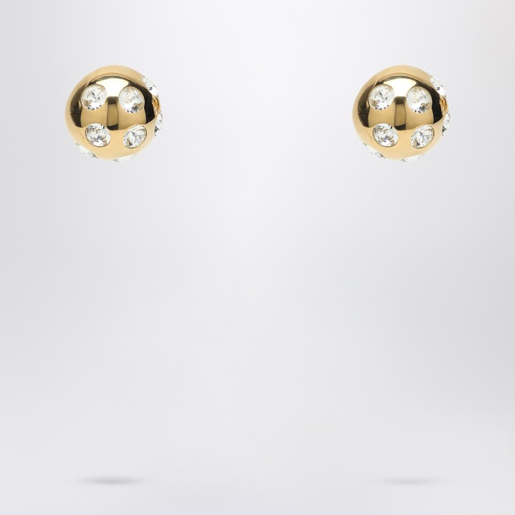 JACQUEMUS Golden and brown sunflower earrings | TheDoubleF