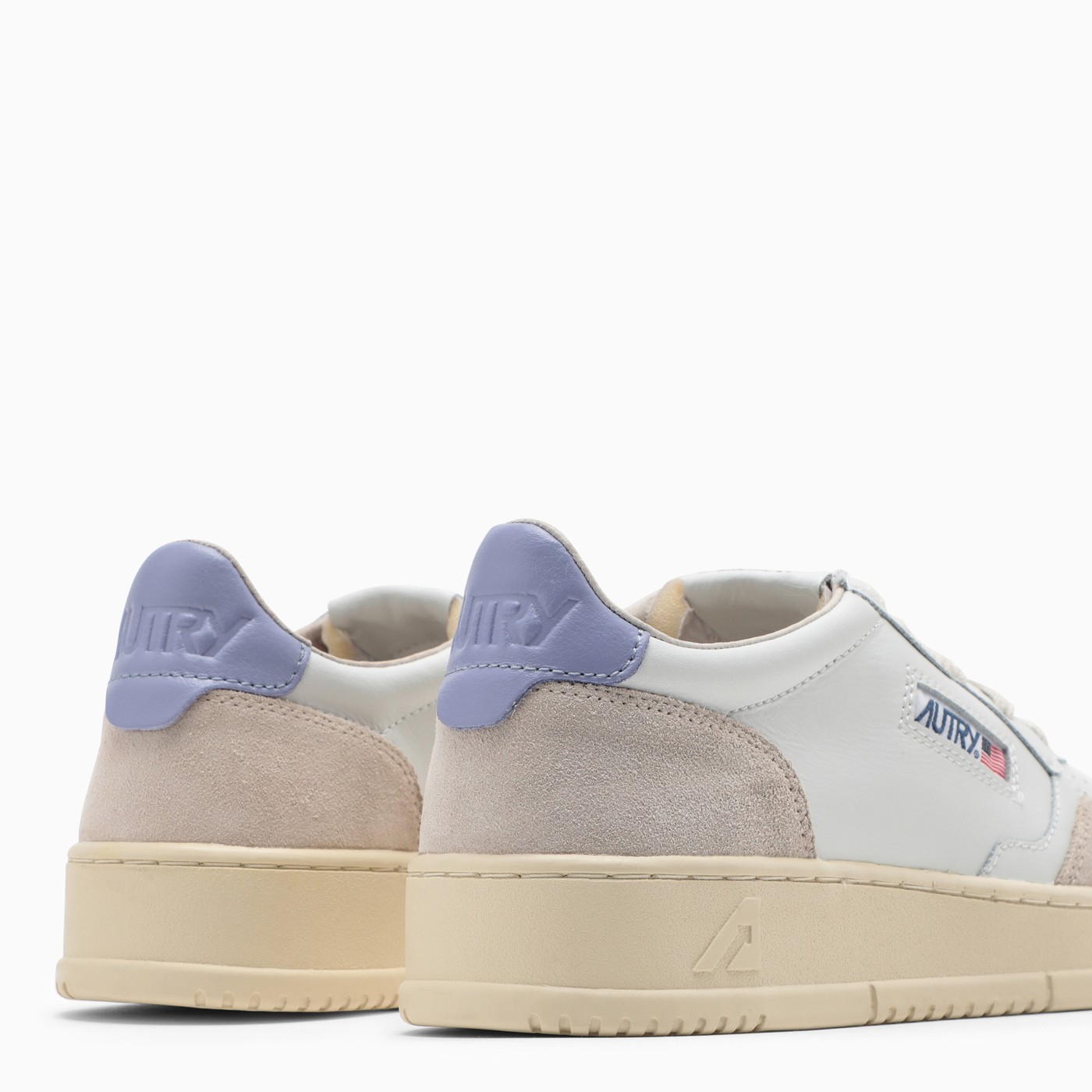 AUTRY Medalist white/lavender leather trainer TheDoubleF AUTRY Medalist white/lavender leather trainer TheDoubleF